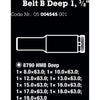 Wera 5004545001 belt b deep 1 9-delige doppenset incl. houder - 3 8