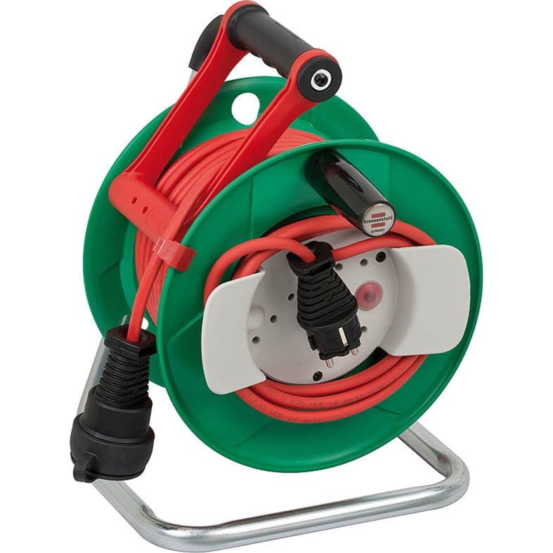 Brennenstuhl garant g ip44 tuinhaspel, 23 +2m kabelhaspel (groen rood, 1148370)