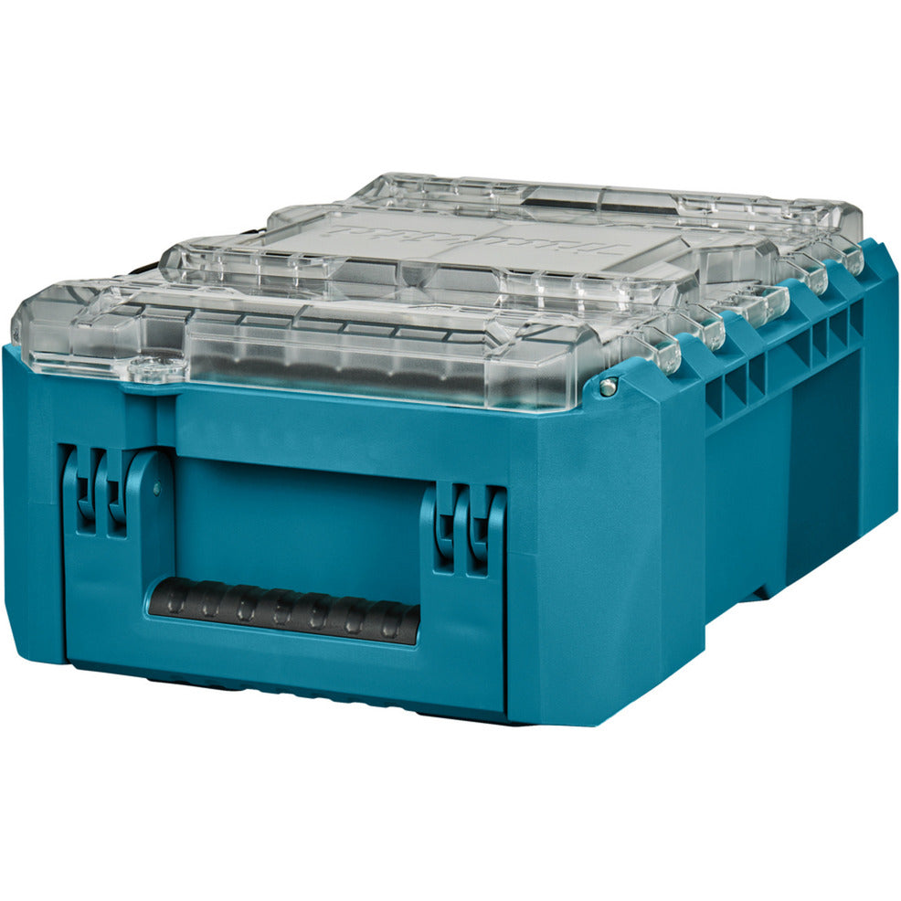 Makita maktrak organizer compact p-91067 gereedschapsbox (blauw zwart)