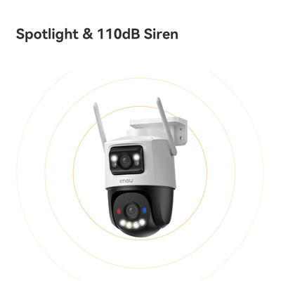 Imou cruiser dual 2 pro beveiligingscamera (wit, 4mp, wifi 6, lan)