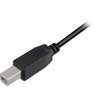 Sharkoon usb-a 2.0 > usb-b kabel (zwart, 5 meter)