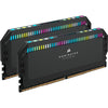 Corsair dominator platinum rgb 64 gb ddr5-5200 (2x 32 gb) werkgeheugen (zwart, cmt64gx5m2b5200c40, xmp 3.0)