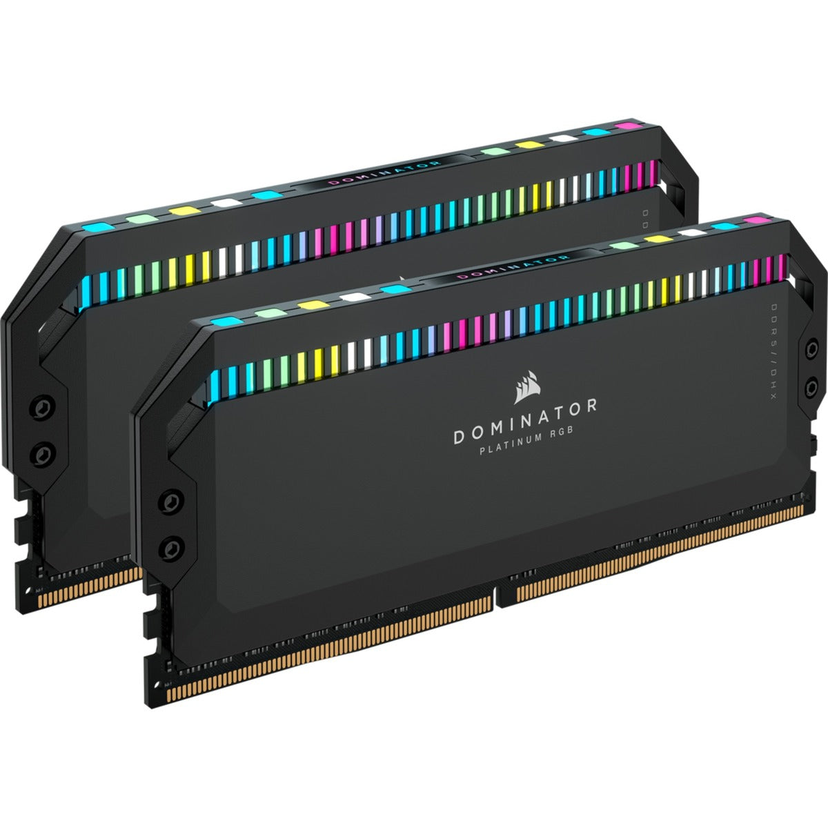 Corsair dominator platinum rgb 64 gb ddr5-5200 (2x 32 gb) werkgeheugen (zwart, cmt64gx5m2b5200c40, xmp 3.0)