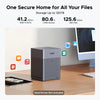 Ugreen nasync dh4300 plus (grijs, 1x 2,5gbe, hdmi, usb-c)