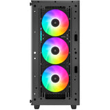 Deepcool cc560 argb v2 midi tower behuizing (zwart | 2x usb-a | rgb | tempered glass) - afbeelding 4