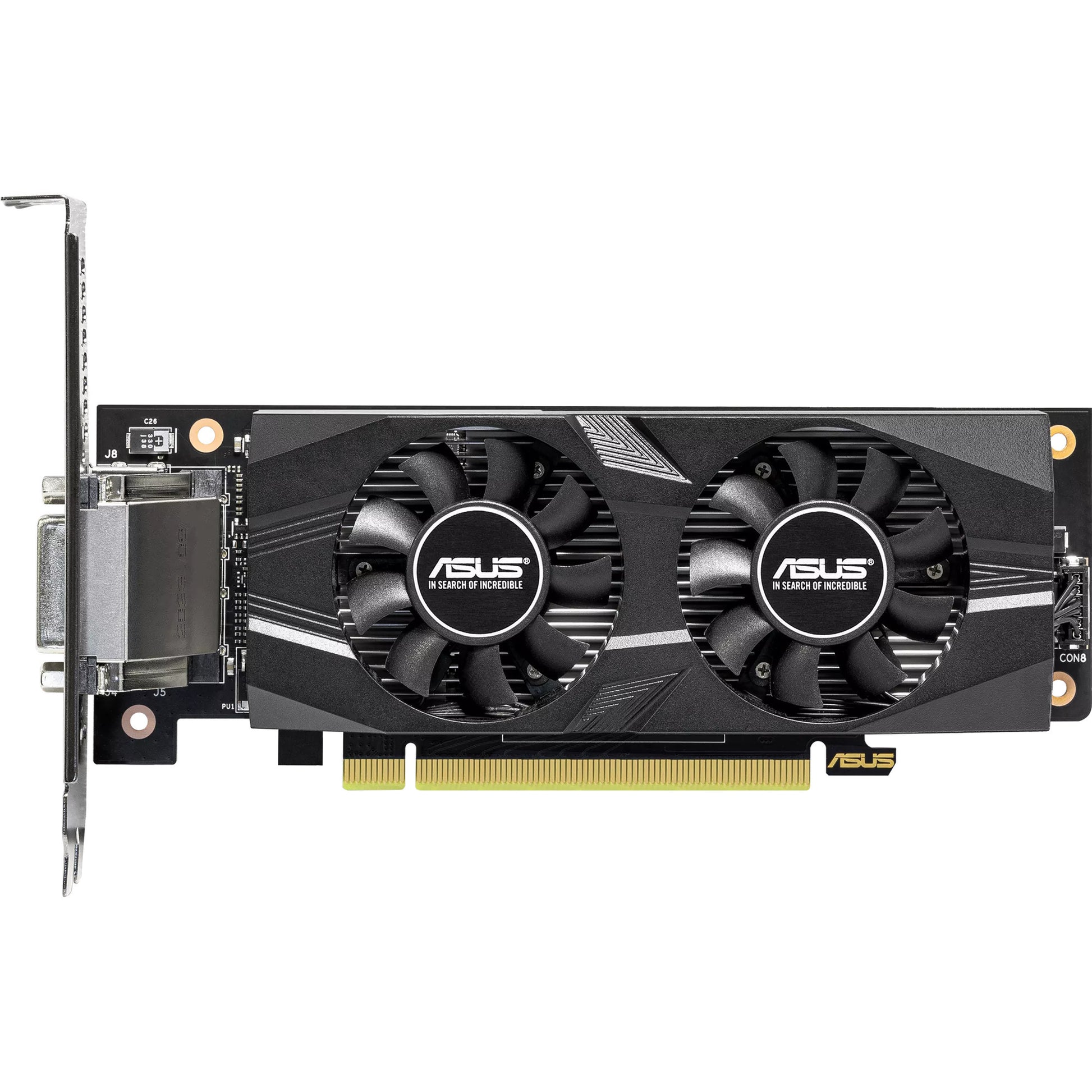 Asus geforce rtx 3050 lp brk oc edition 6gb gddr6 grafische kaart (1x displayport, 1x hdmi 2.1, 1x dvi-d)