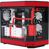 Hyte y60 midi tower behuizing (rood zwart | 3x usb-a | tempered glass)