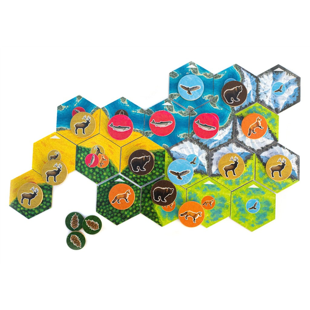 Asmodee cascadia bordspel (engels, 1 - 4 spelers, 30 - 45 minuten, vanaf 10 jaar)