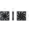 Silverstone air penetrator 184i pro case fan (zwart, 180 x 180 x 32 mm, pwm)