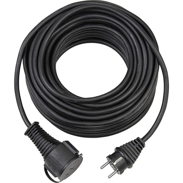 Brennenstuhl hoogwaardige rubberen verlengkabel (25 m, ip44, kabel voor buiten) zwart