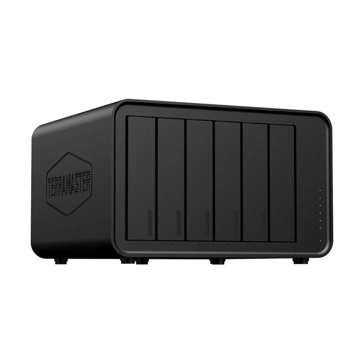 Terramaster f6-424 max nas (zwart, 2x 10gbe, usb, hdmi)