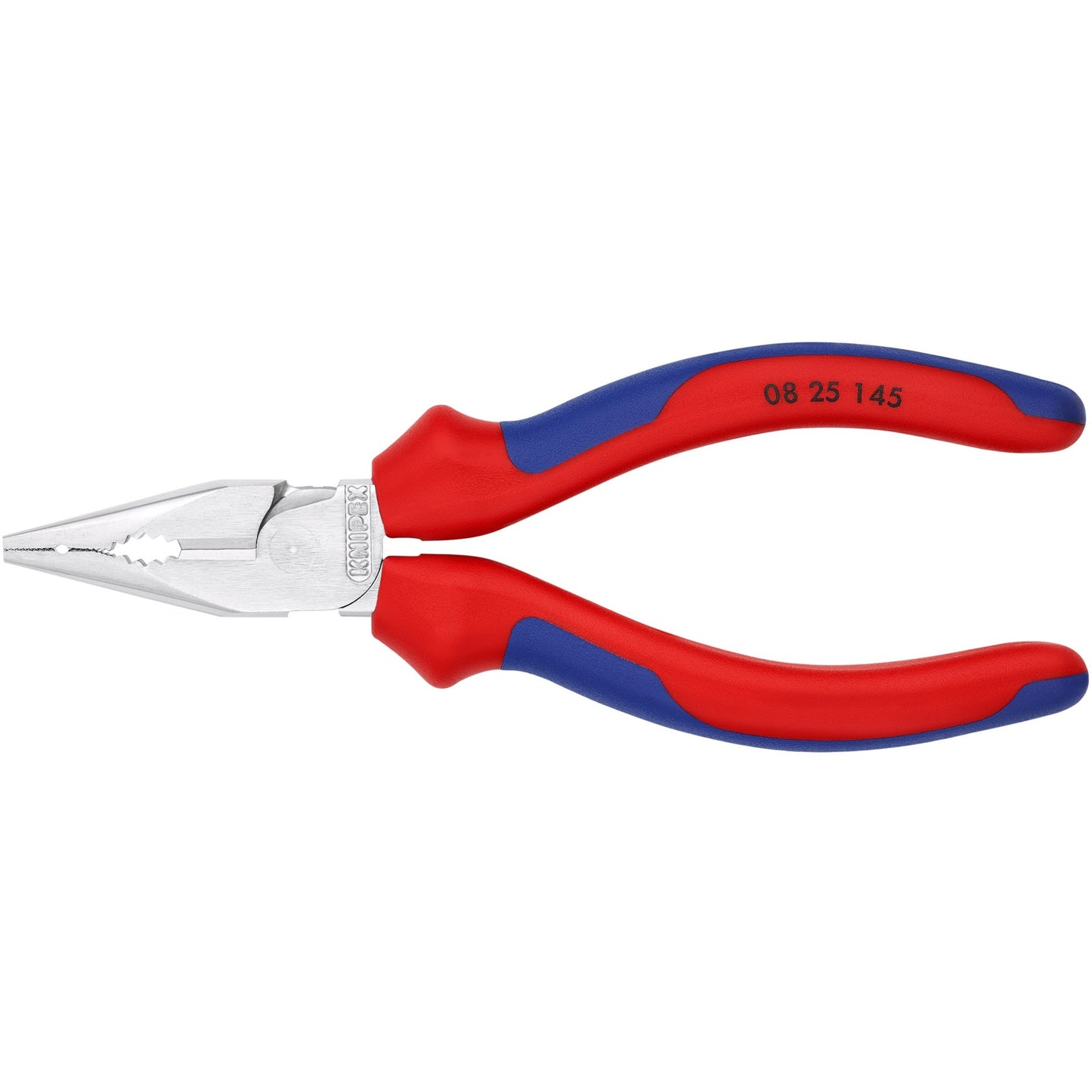 Knipex spitsbek combinatietang 0825145 (rood blauw)