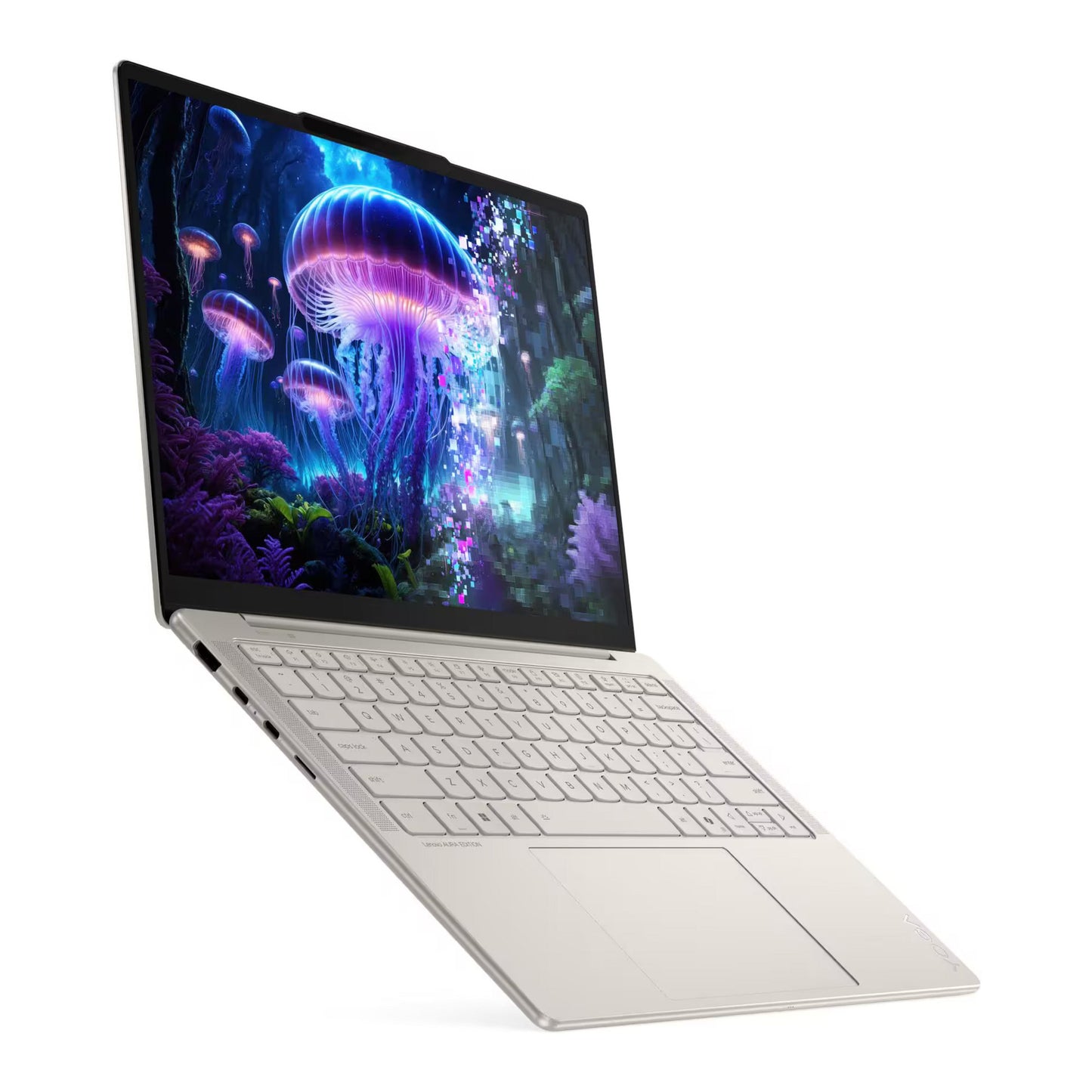 Lenovo yoga slim 7 14ill10 (83jx00f7mh) aura edition 14 copilot+ laptop (hoogglans wit | core ultra 5 226v | intel arc graphics 130v | 16 gb | 512 gb ssd)