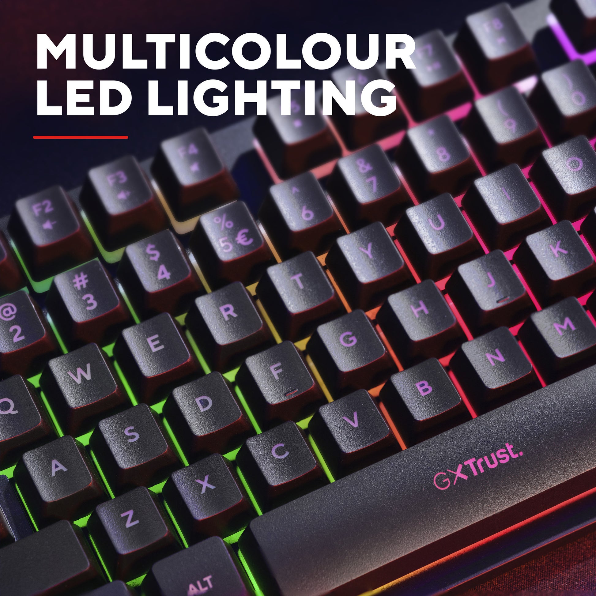 Trust gxt 833 thado toetsenbord met tkl-verlichting (zwart, us lay-out (qwerty), 80% (tkl), rgb)