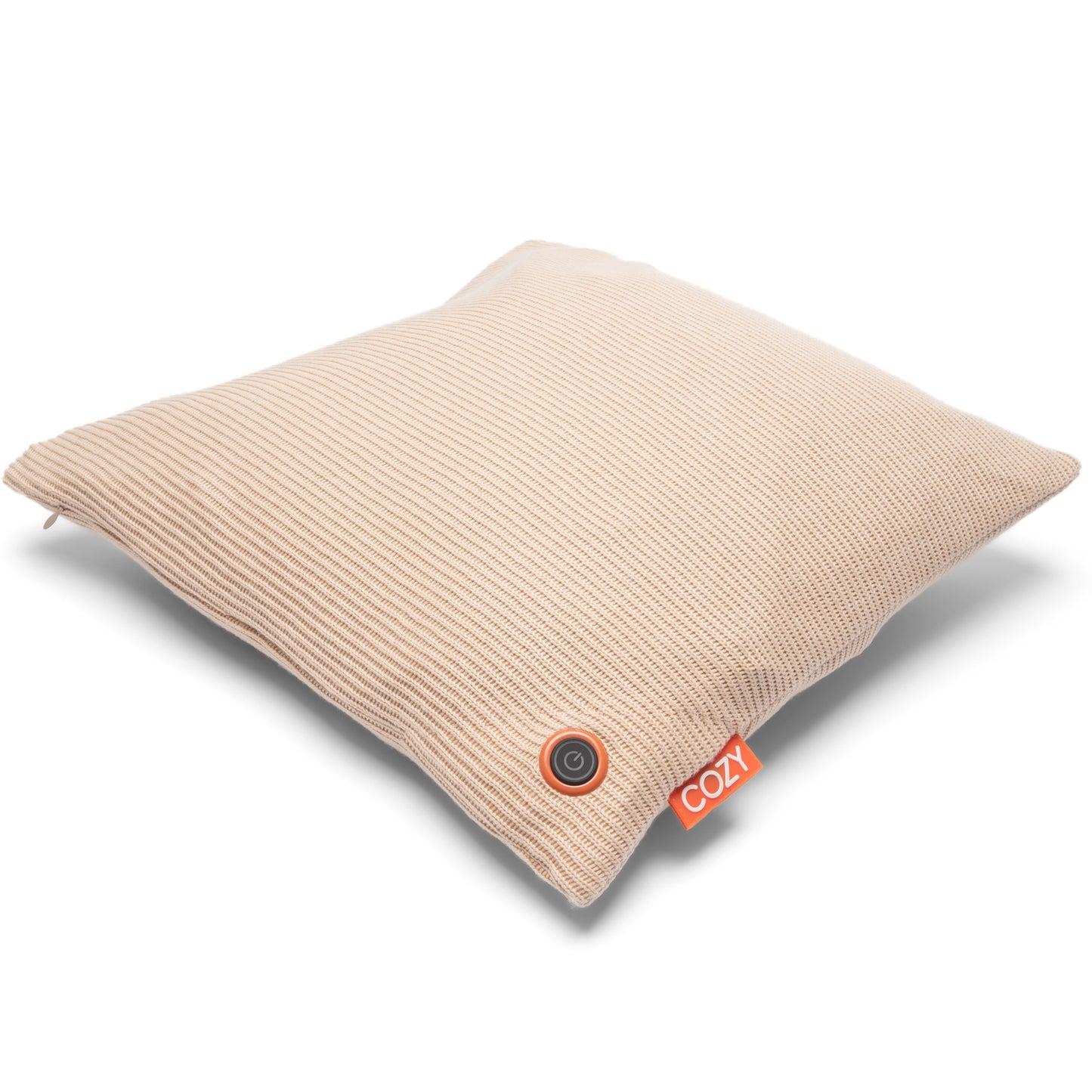 Cozy una knitted 45 x 45 cm draadloos warmtekussen (lichtbeige, powerbank 5000 mah)