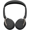 Jabra evolve2 65 flex duo, ms on-ear headset (zwart, stereo, usb-c, link380c, microsoft teams)