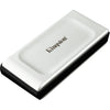 Kingston xs2000 portable 4 tb externe ssd (zilver zwart, sxs2000 2000g, usb-c 3.2 (20 gbit s))