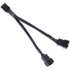 Silverstone sst-cpf01 splitterkabel (zwart, 10 centimeter)