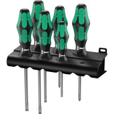 Wera 334 6 schroevendraaierset kraftform plus (zwart groen, 6-delig) - afbeelding 1