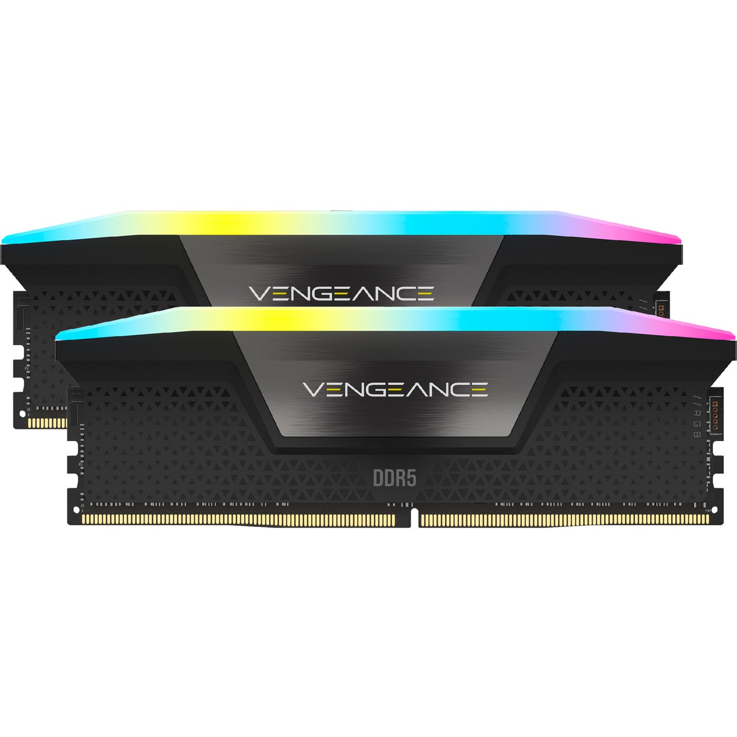 Corsair vengeance rgb 32 gb ddr5-6000 (2x 16 gb) werkgeheugen (zwart, cmh32gx5m2d6000z38, xmp, expo)