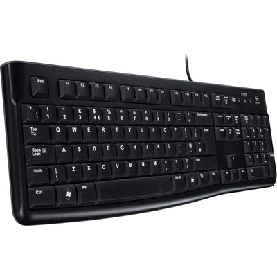 Logitech keyboard k120 for business (us-international lay-out (qwerty), rubberdome)
