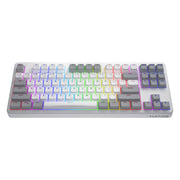 Hator rockfall 3 tkl wireless rgb mechanisch gaming toetsenbord (wit, us lay-out (qwerty), hator aurum orange, 80% (tkl), rgb, pbt keycaps, hotswap, 2.4 ghz bluetooth usb-c) - afbeelding 2