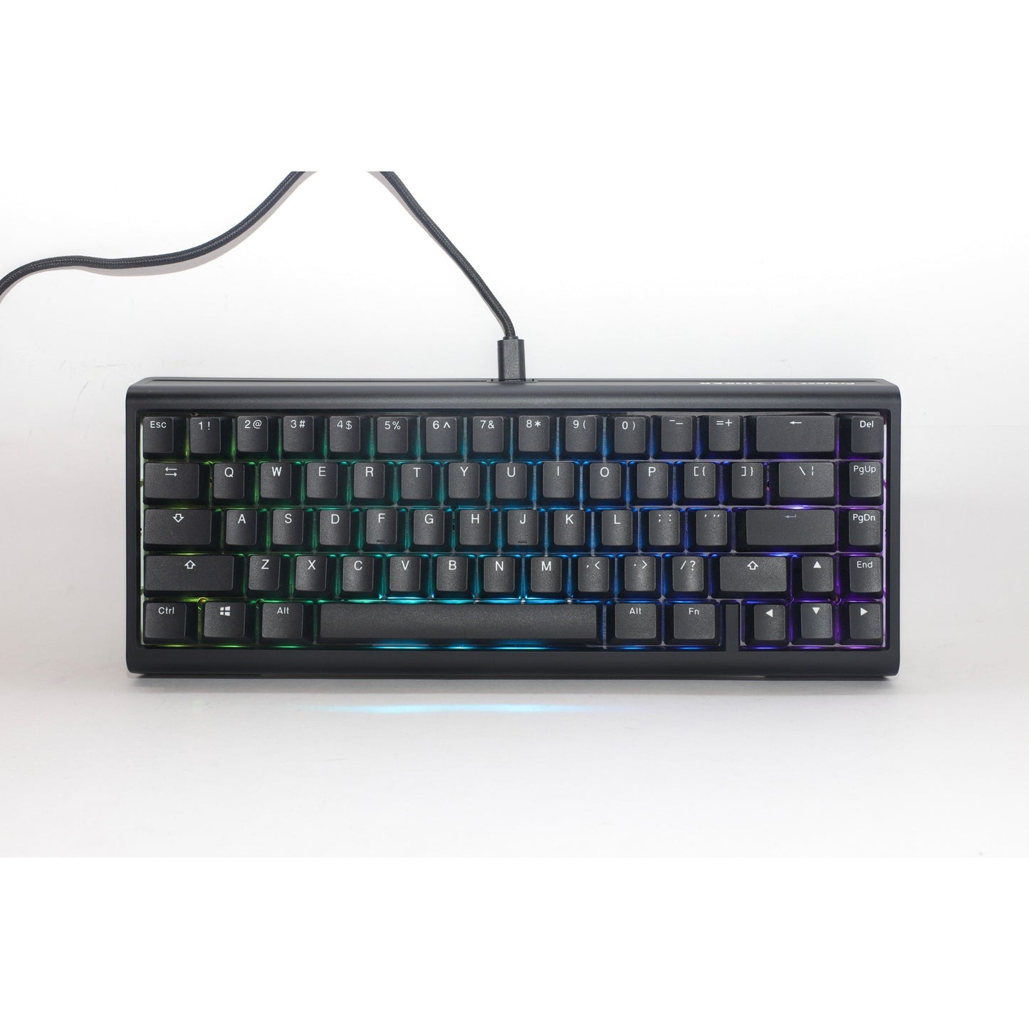 Ducky projectd tinker 65 met qmk via rgb mechanisch toetsenbord (zwart, us lay-out (qwerty), cherry mx red, 65%, rgb leds, double-shot pbt, hot-swappable, gasket mount)