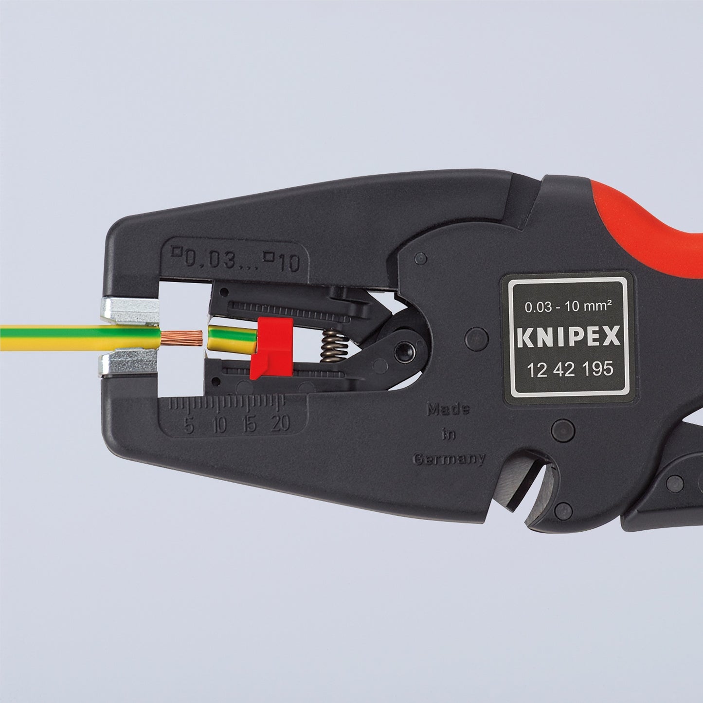 Knipex multistrip 10 automatische afstriptang 1242195 (zwart rood)