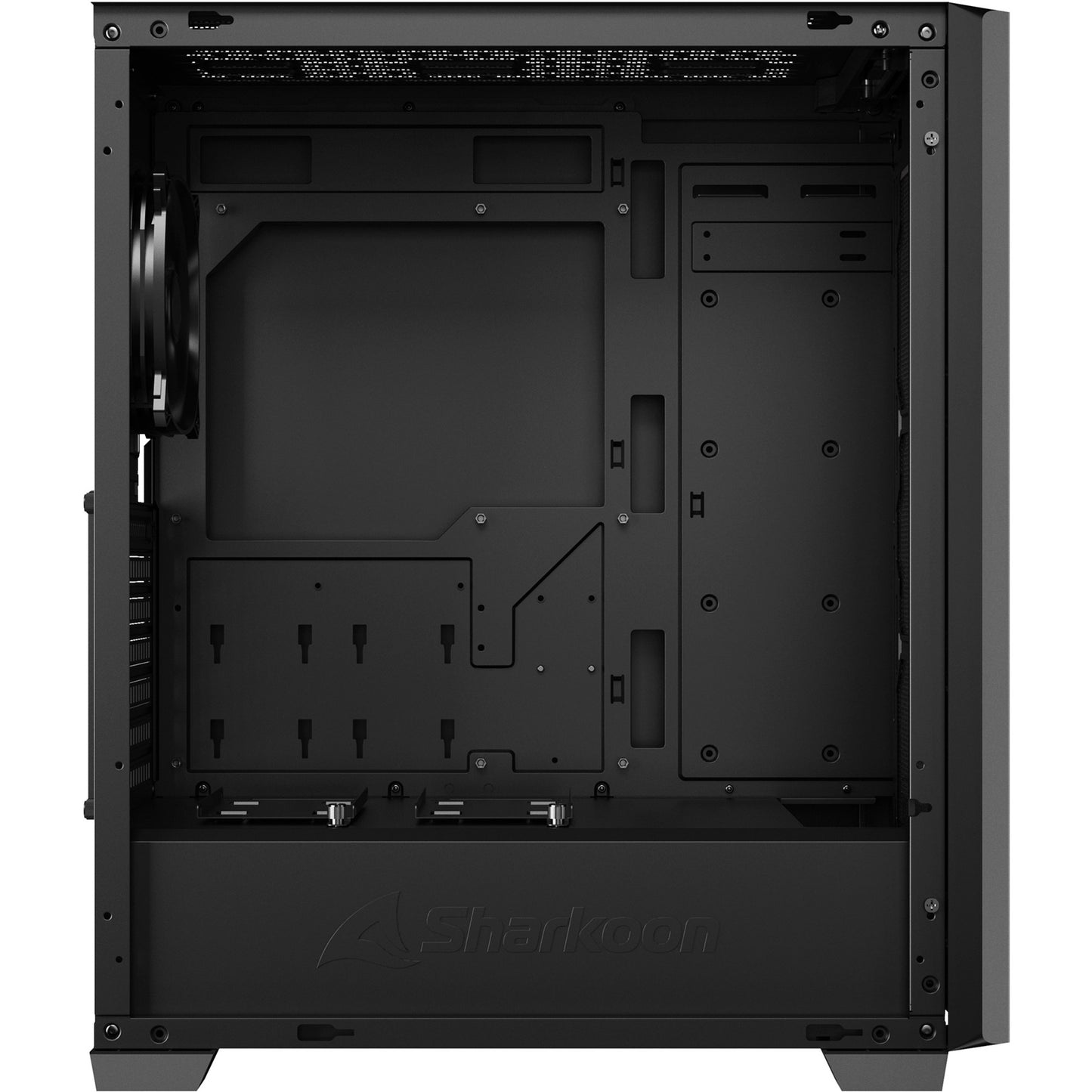 Sharkoon vs9 black midi tower behuizing (zwart | 3x usb-a)
