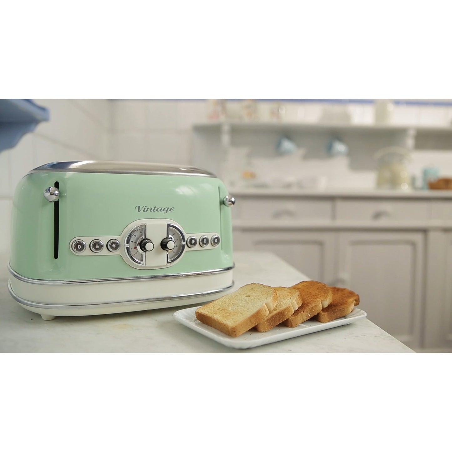 Ariete vintage broodrooster 0156 04 (lichtgroen)