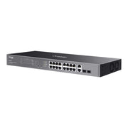 Tp-link omada es220gmp 20-poort gigabit easy managed switch (zwart, 16x poe+, 2x gigabit sfp) - afbeelding 2