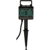 Brennenstuhl tuincontactdoos met aardspies 1154450 stekkerdoos (zwart, 10 meter, ip44) - afbeelding 2