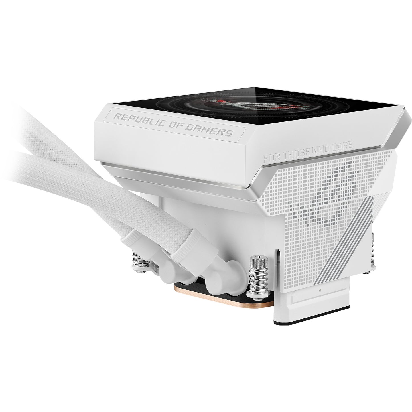 Asus rog strix lc iv 360 argb lcd waterkoeling (wit, 4-pin pwm)