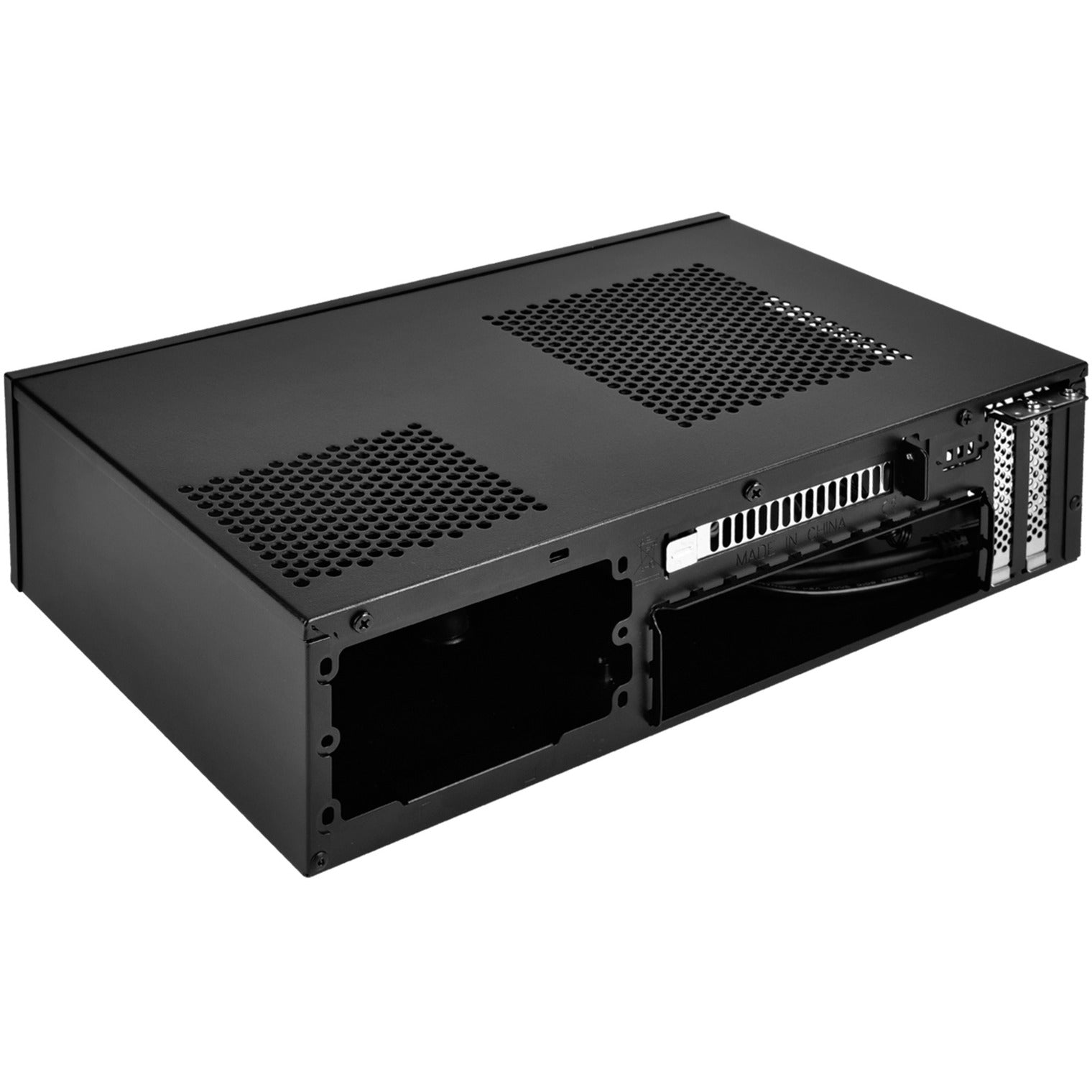 Silverstone sst-ml09b htpc behuizing (zwart | 2x usb-a)