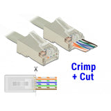 Delock rj45 crimp + cut set krimptang (zwart blauw) - afbeelding 2