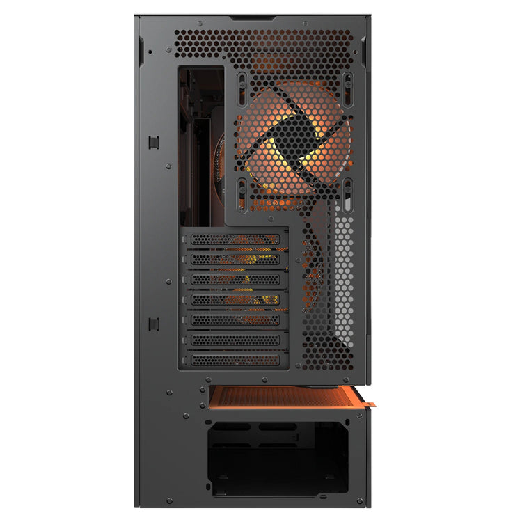 Cougar cfv235 mesh midi tower behuizing (zwart | 2x usb-a | 1x usb-c | rgb | tempered glass)