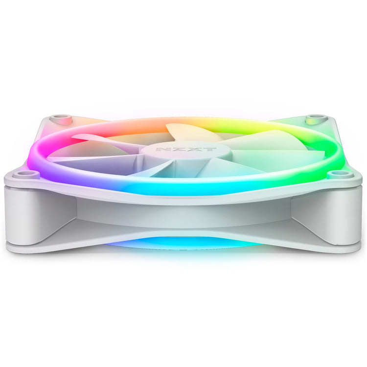 Nzxt f120 rgb duo case fan (wit, 120 x 120 x 25 mm, pwm, zonder controller)