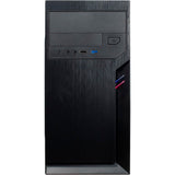 Inter-tech it-6502 romea mini tower behuizing (zwart | 2x usb-a) - afbeelding 2
