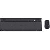 Trust ody ii stille draadloze toetsenbord- en muisset desktopset (zwart, us lay-out (qwerty), membraan, 100%, 800 dpi - 1.600 dpi)