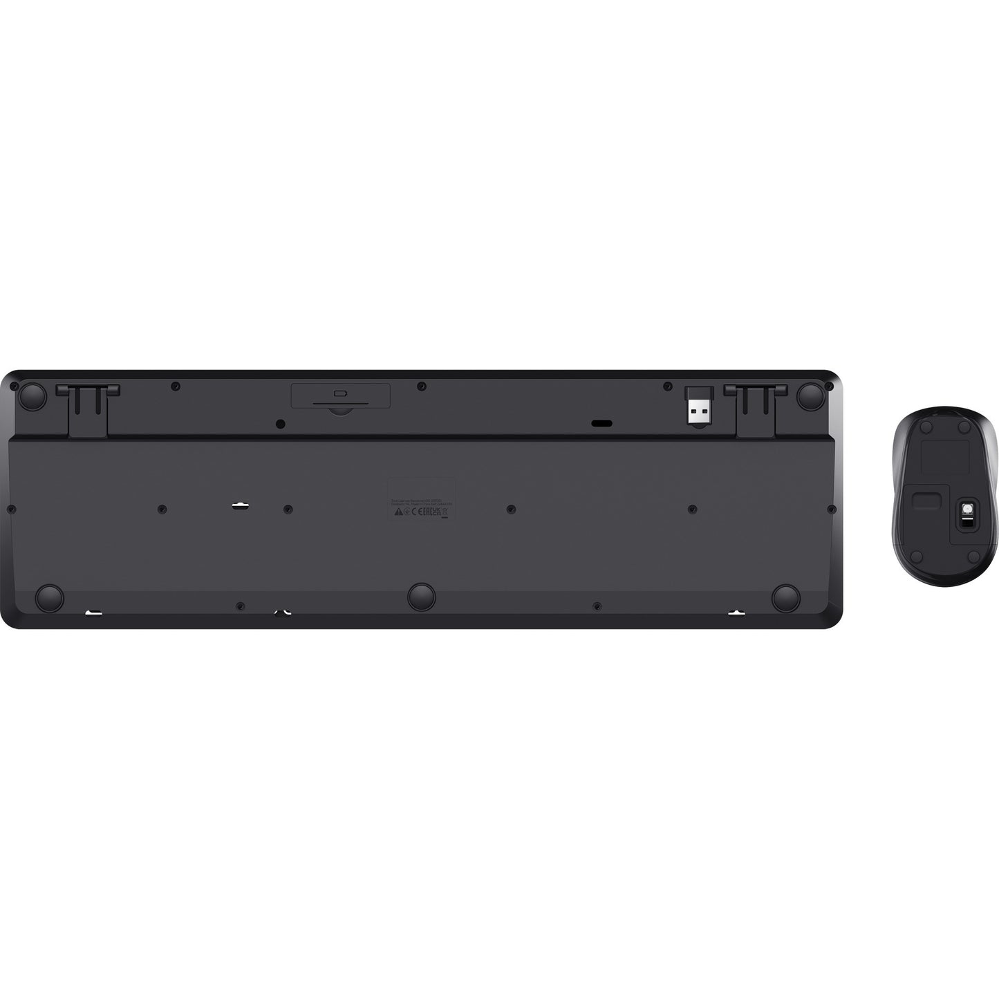 Trust ody ii stille draadloze toetsenbord- en muisset desktopset (zwart, us lay-out (qwerty), membraan, 100%, 800 dpi - 1.600 dpi)