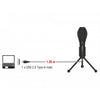 Delock usb condenser microfoon (zwart, met tafel standaard)