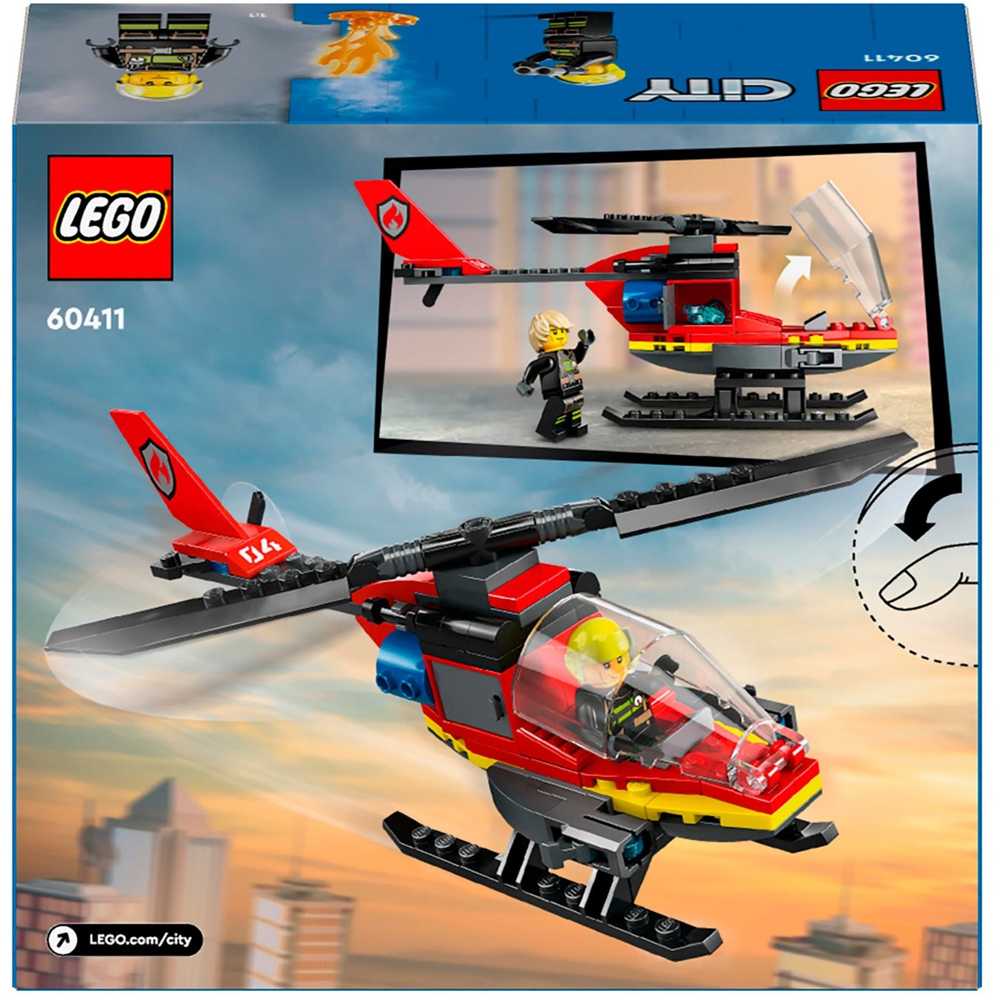 Lego city brandweerhelikopter - 60411