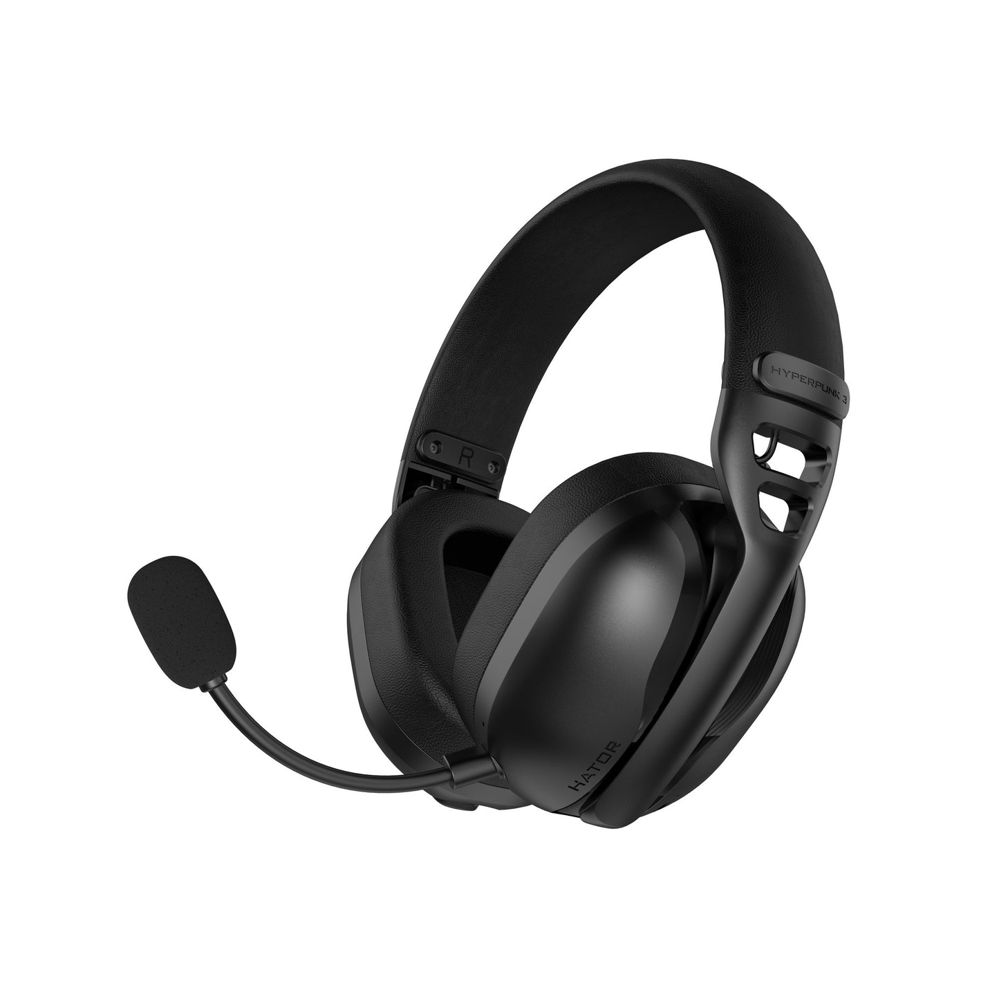 Hator hyperpunk 3 wireless over-ear gaming headset (zwart, 2.4ghz bluetooth 5.4 usb-c)