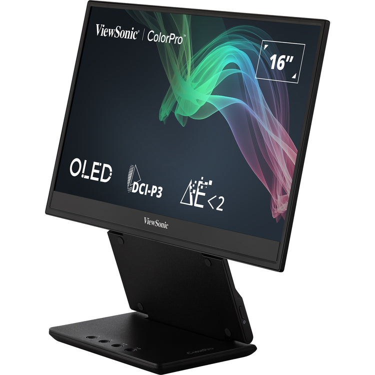 Viewsonic vp16-oled 16 monitor (zwart (mat), 1x micro-hdmi, usb-c, sound)