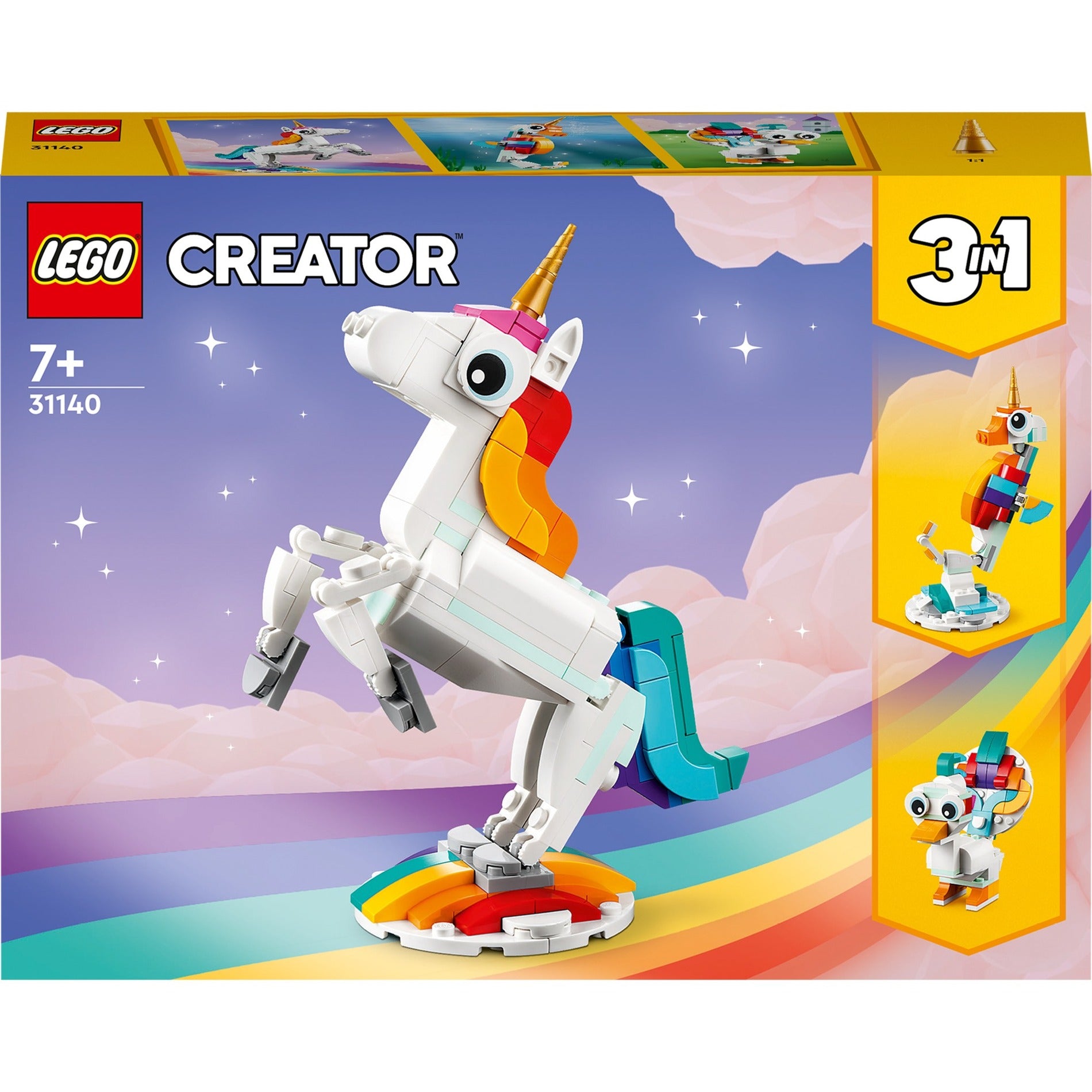 Lego creator 31140 3in1 magische eenhoorn
