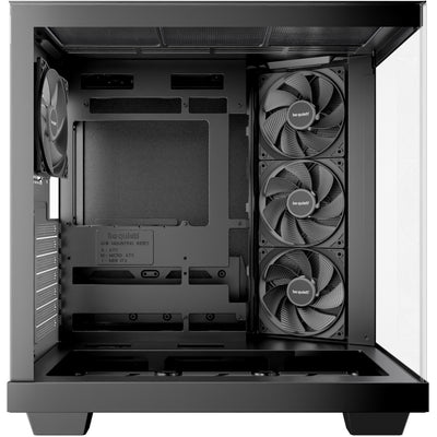 Be quiet! light base 500 midi tower behuizing (zwart | 2x usb-a | 1x usb-c | rgb | window)