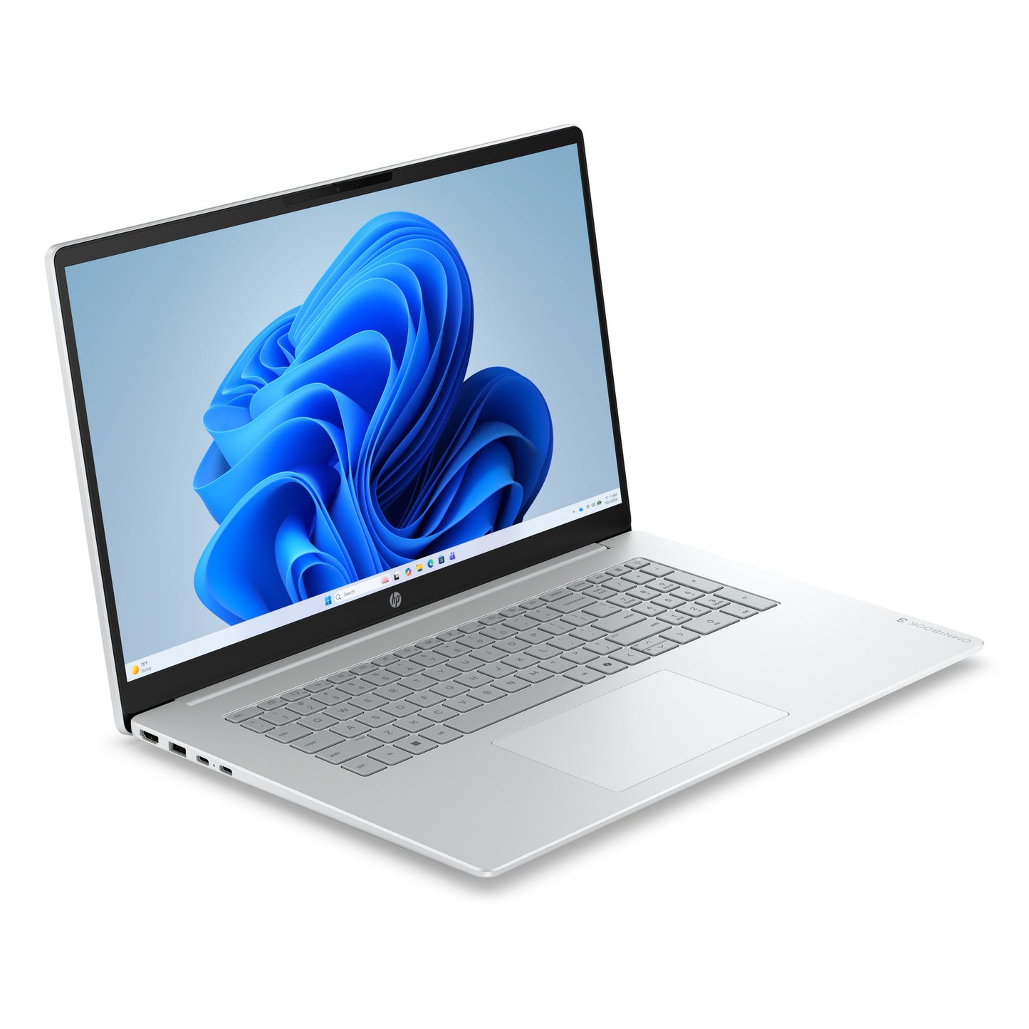 Hp omnibook 3 laptop 17-dp0050ndx (e10ksea) 17.3 laptop (grijs zilver | ryzen 5 7520u | radeon 610m | 8 gb | 512 gb ssd)