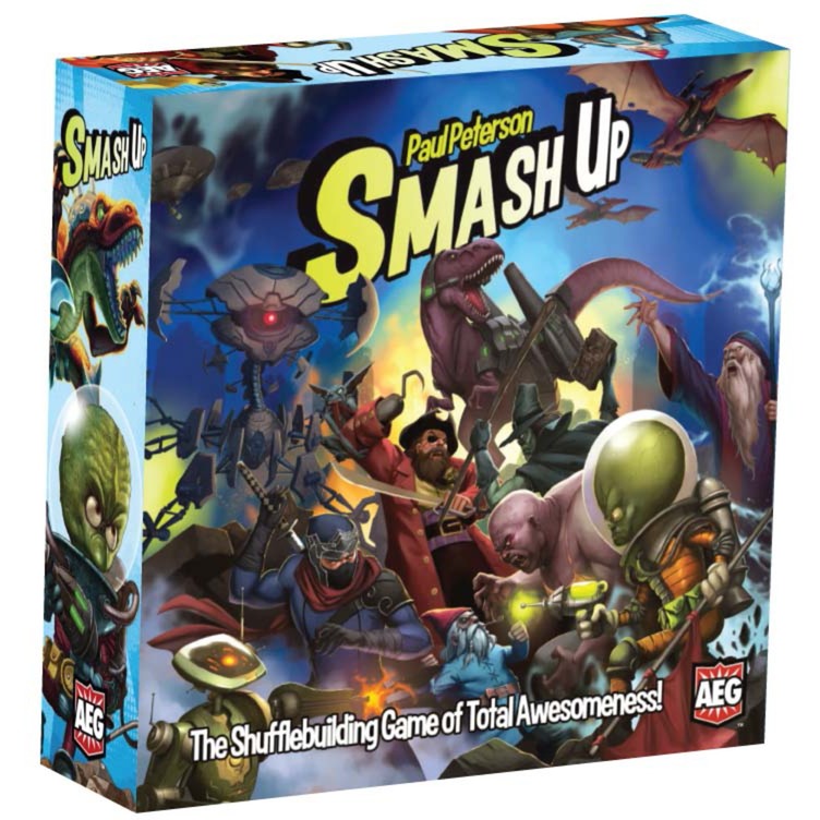 European player network smash up kaartspel (engels, 2 - 4 spelers, 45 minuten, vanaf 12 jaar)
