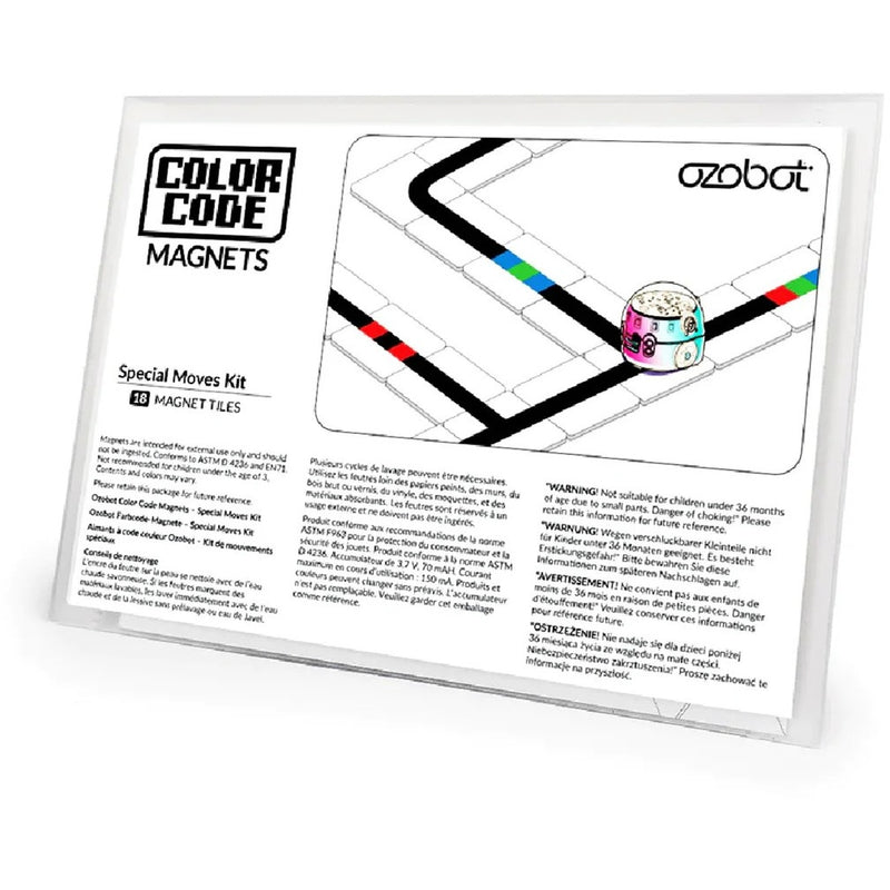 Ozobot kleurcode magneten: speciale moves set robot