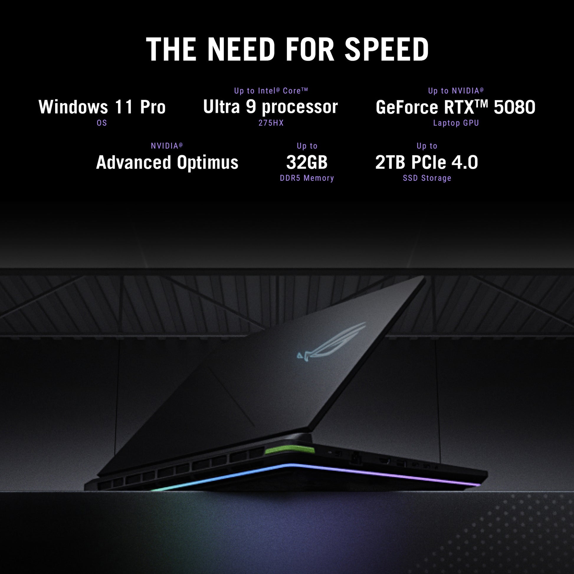 Asus rog strix g16 g615lp-s5016w 16 gaming laptop (zwart grijs | core ultra 9 275hx | rtx 5070 | 32 gb | 1tb ssd)